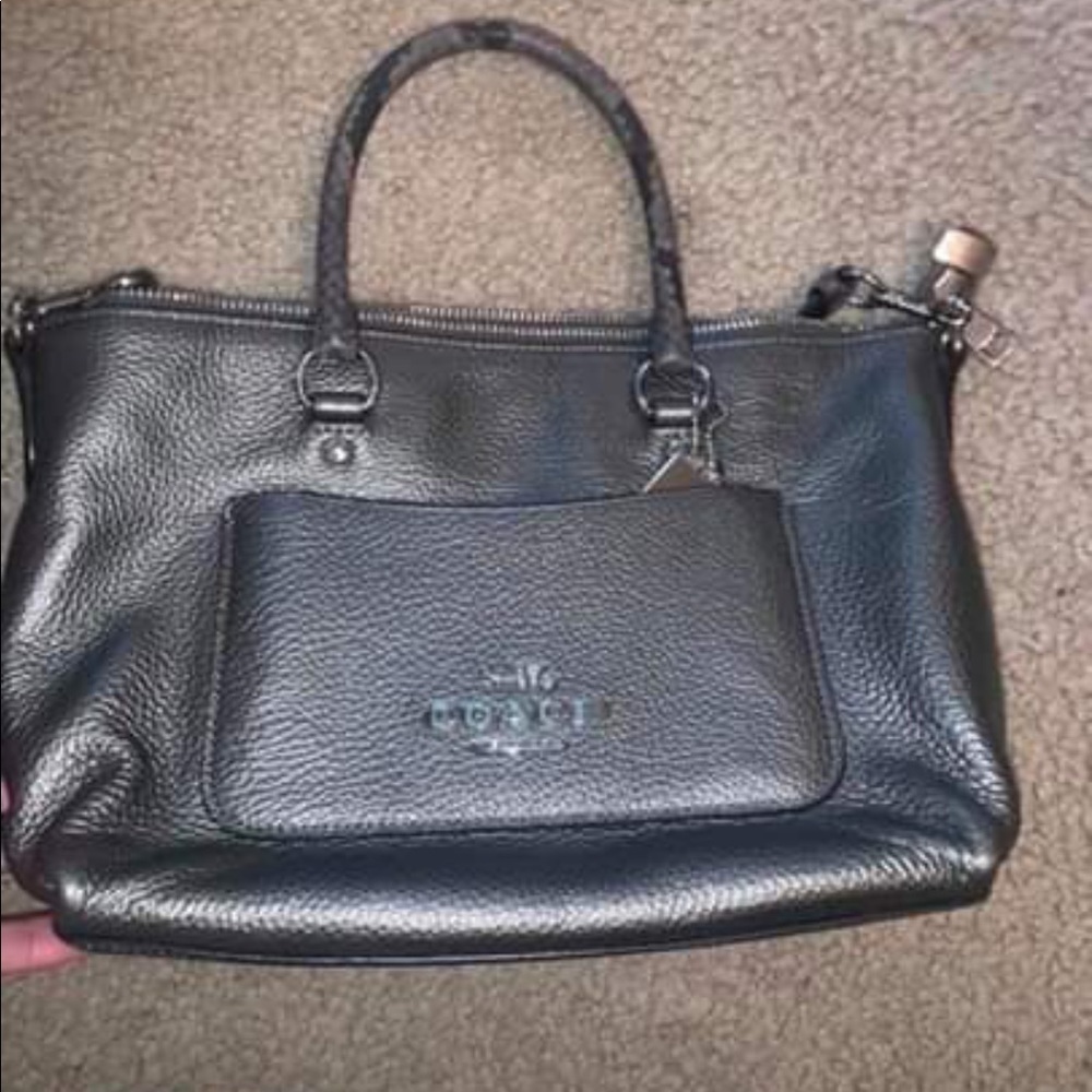 Gunmetal coach crossbody like new